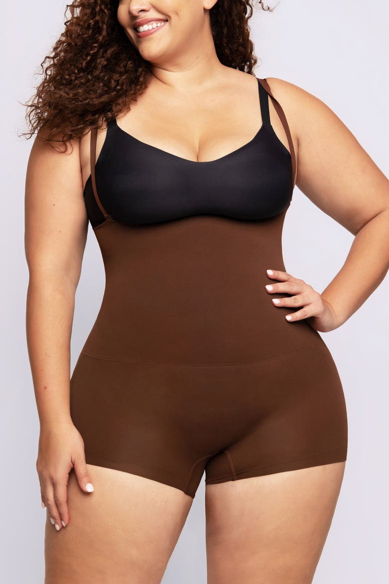 Bare Essentials Skin Flow Essentials Eco Shaper Boyshort, Alternate, color, Brown