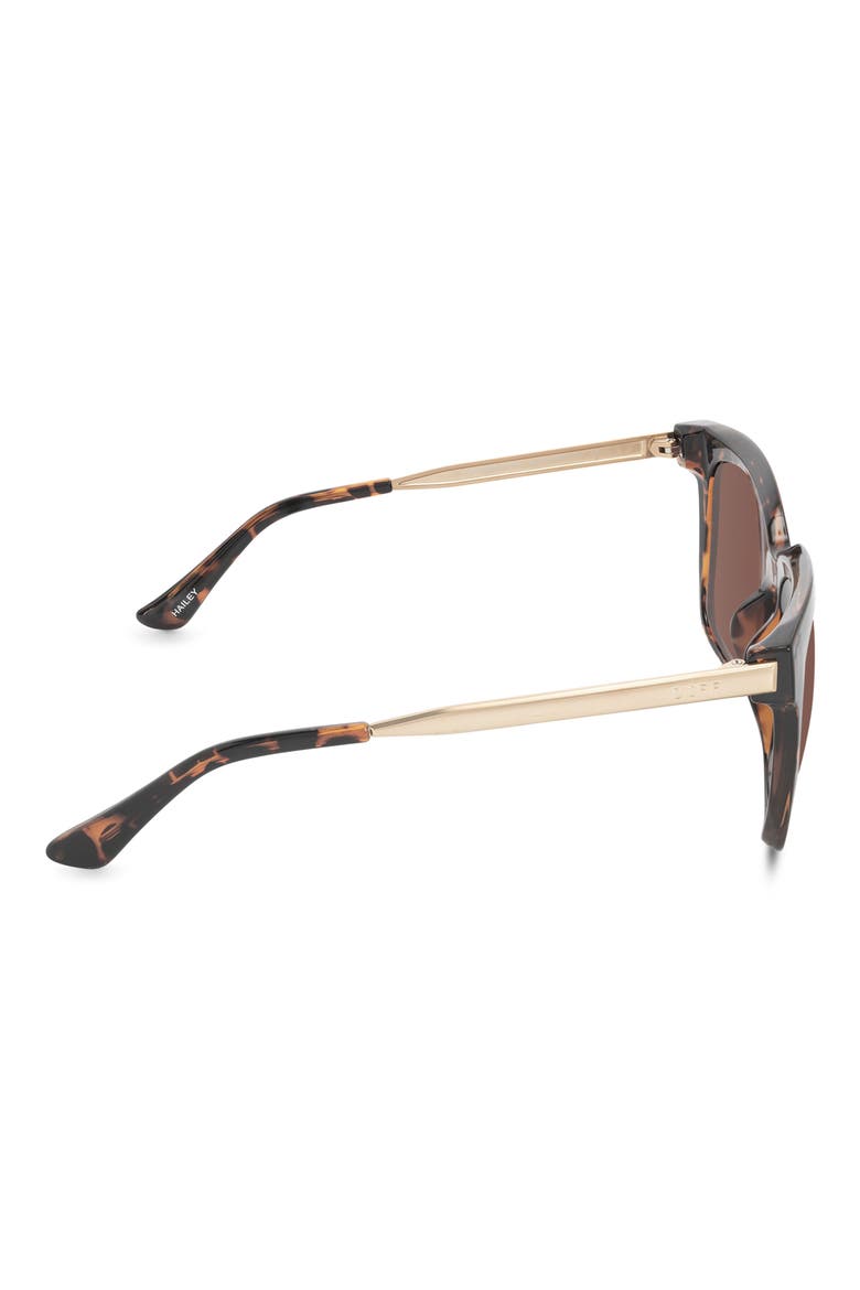 54mm Hailey Square Sunglasses, Alternate, color, TORTOISE