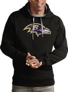 ANTIGUA Men's Antigua Black Baltimore Ravens Victory Pullover Hoodie