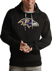 ANTIGUA Men's Antigua Black Baltimore Ravens Victory Pullover Hoodie