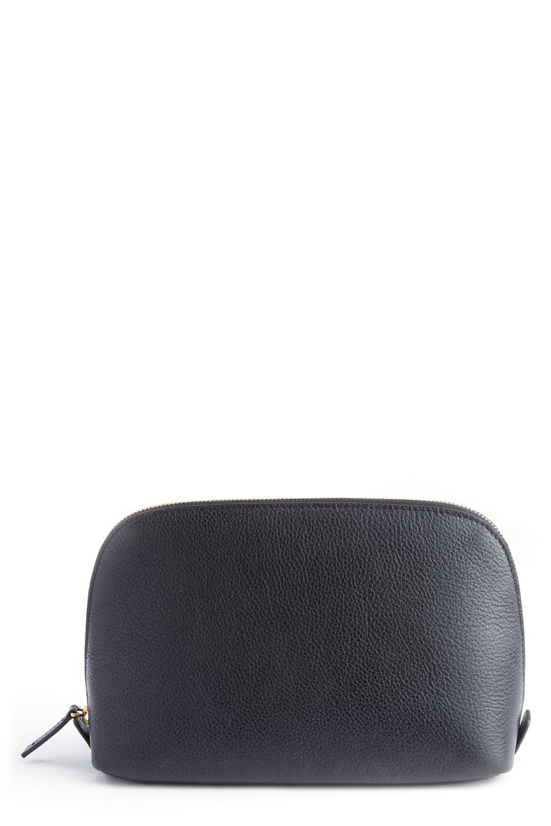 Signature Cosmetics Bag, Main, color, BLACK