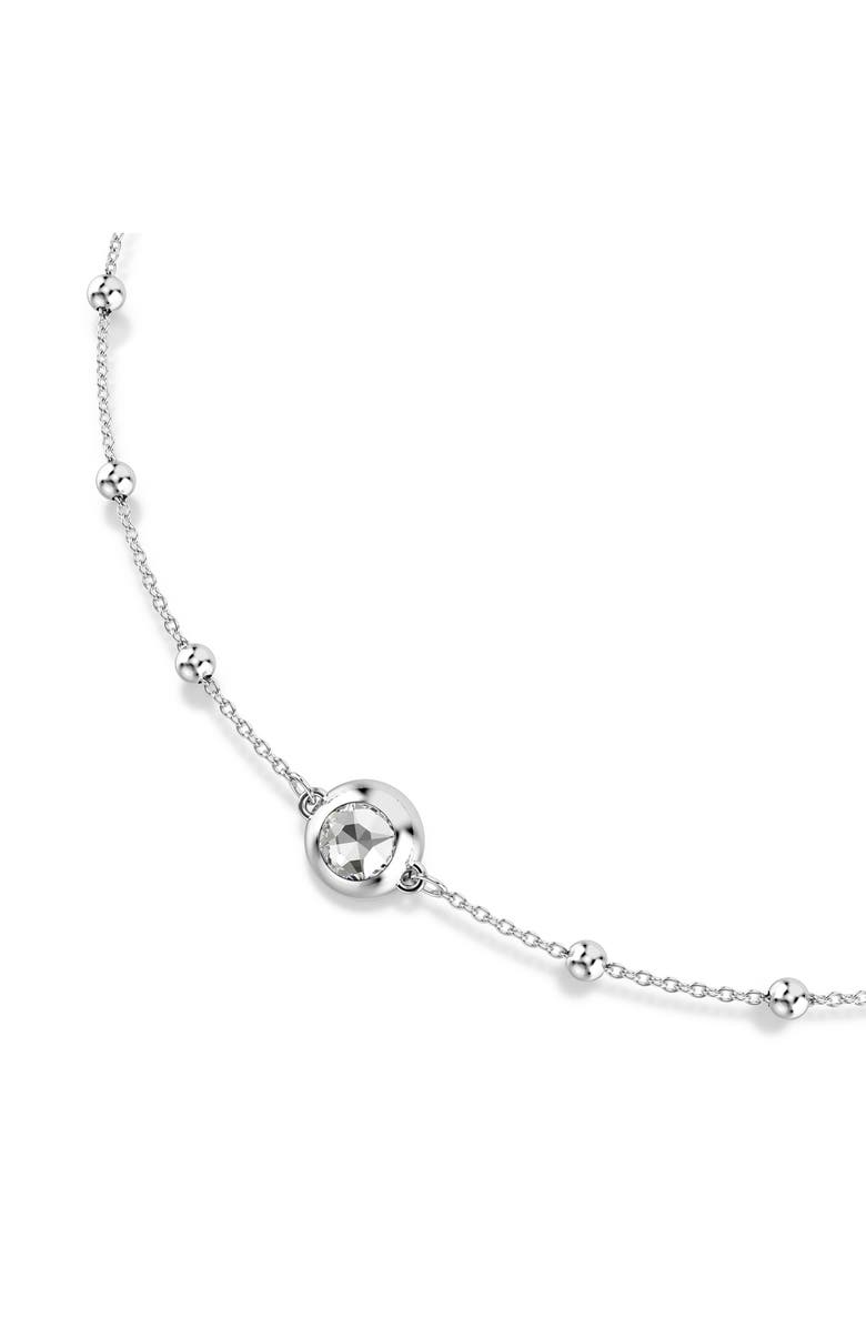 Swarovski Una Double Sided Necklace, Alternate, color, White/ Silver