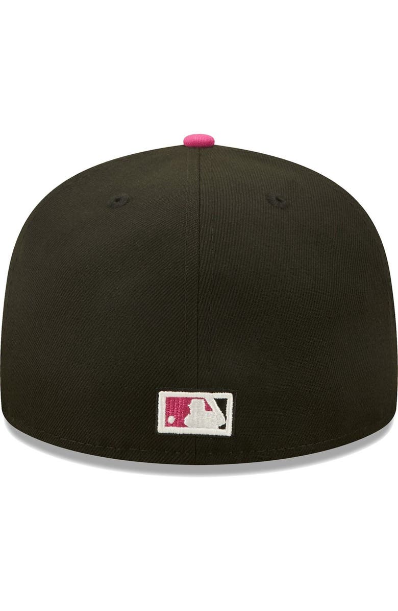 New Era Men's New Era Black/Pink Montreal Expos 35th Anniversary Passion 59FIFTY Fitted Hat, Alternate, color,