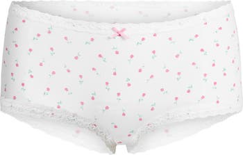 Lightweight Stretch Cotton Lace Briefs