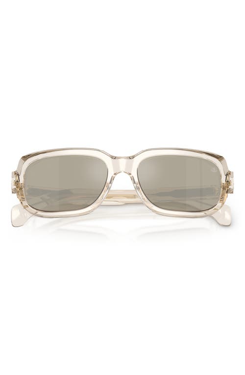 Moncler Rectangular Frame Tinted Lenses Sunglasses In Gray