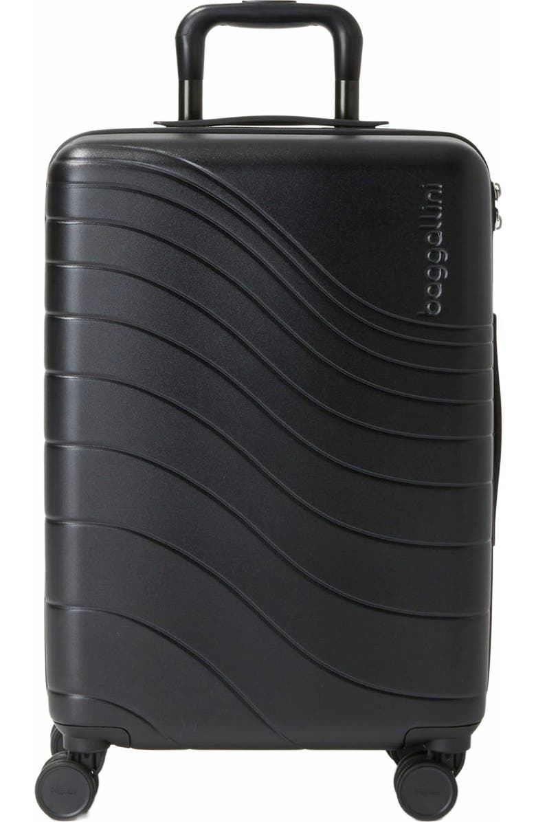 BAGGALLINI Set Wave 22 in. Wheel Hardside Carry-On Suitcase, Main, color, Black Hardside