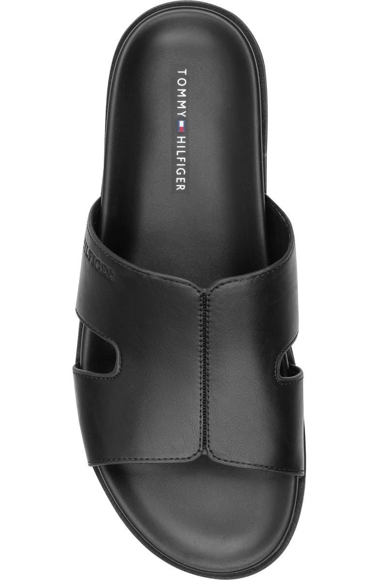 Tommy Hilfiger Welch Slide Sandal, Alternate, color, Black