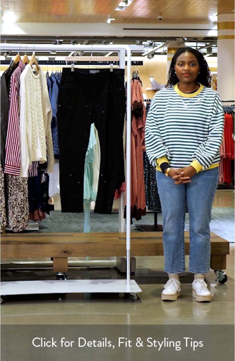 Bennet High Waist Diamante Detail Bootcut Jeans, sales video thumbnail