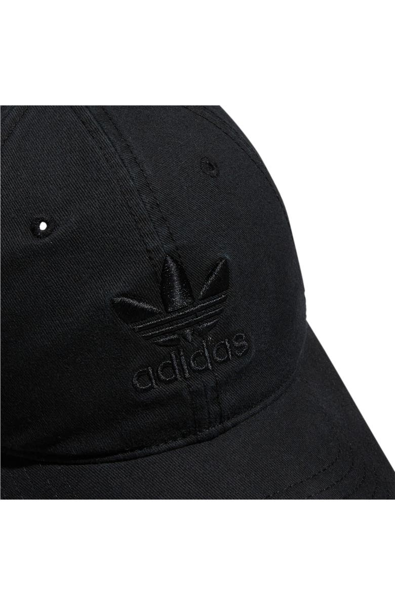 adidas Originals Relaxed Baseball Cap, Alternate, color, Black/ Black 2