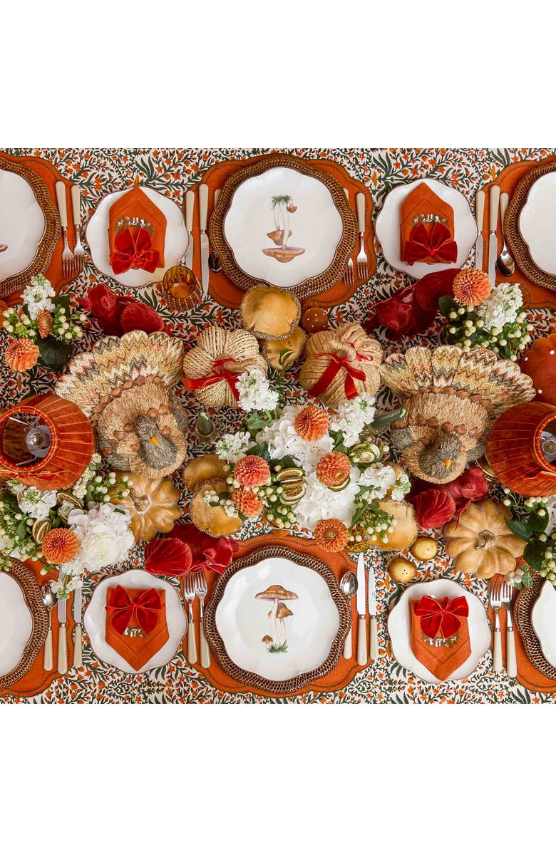 Mrs. Alice Velvet Bow Lampshade, Alternate, color, Orange