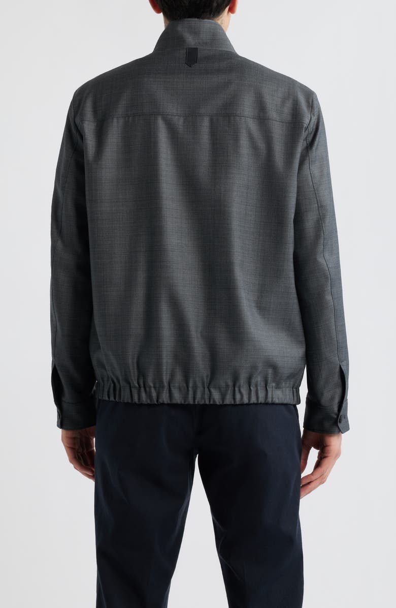 Canali Reversible Water Repellent Wool Jacket, Alternate, color, Charcoal