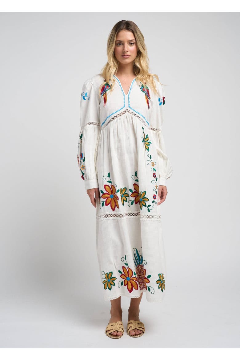 Sofia Parrot Dress, Main, color, White