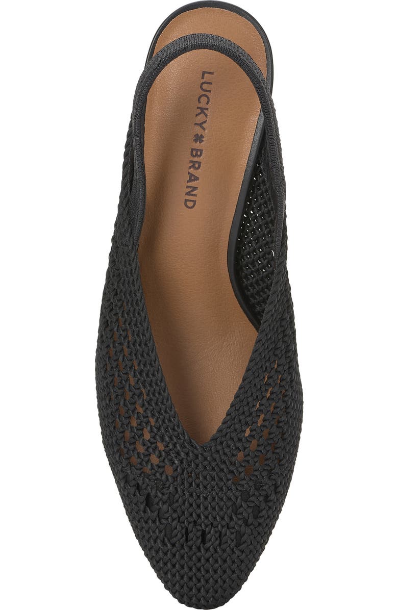 Lucky Brand Melony Slingback Pump, Alternate, color, Black Knit