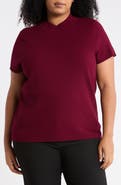 T Tahari Short Sleeve Ribbed Sweater
