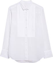 Eleventy Cotton Poplin Tuxedo Shirt