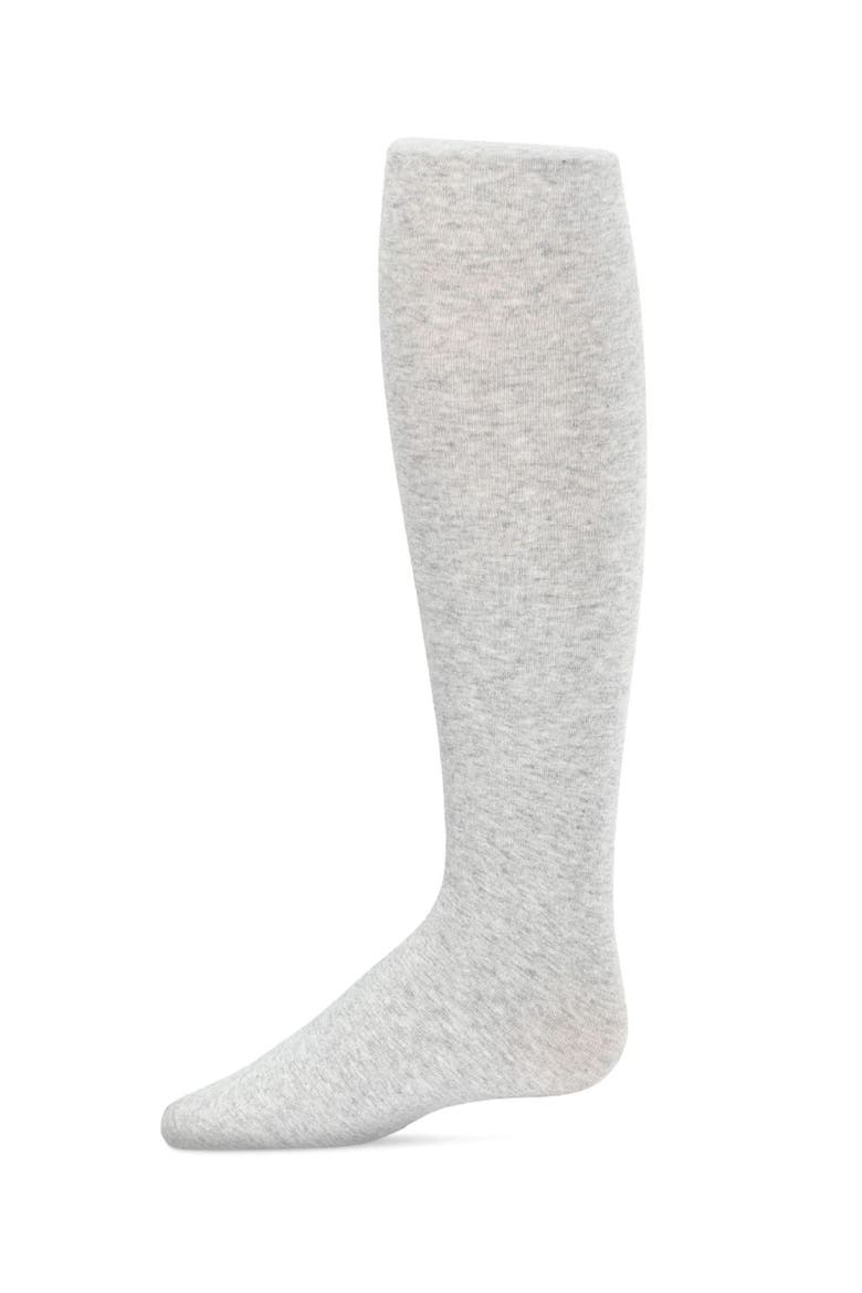 Kid's Cotton Blend Non-Pilling Opaque Tights, Main, color, Light Gray Heather