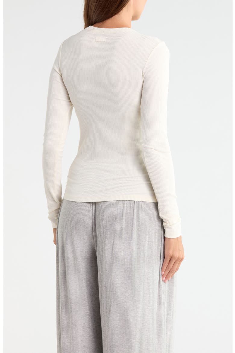 Aidelene Long Sleeved Ribbed Tee, Alternate, color, NIMBUS