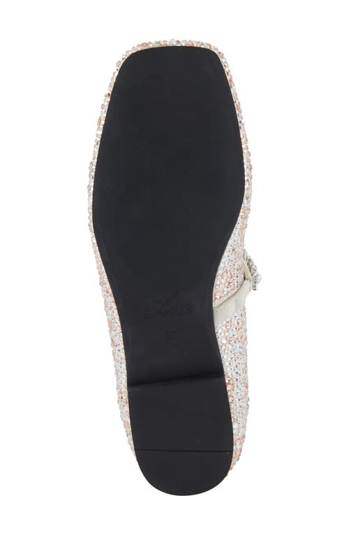 Azura By Spring Step Kailyn Mary Jane Flat In Light Beige Multi
