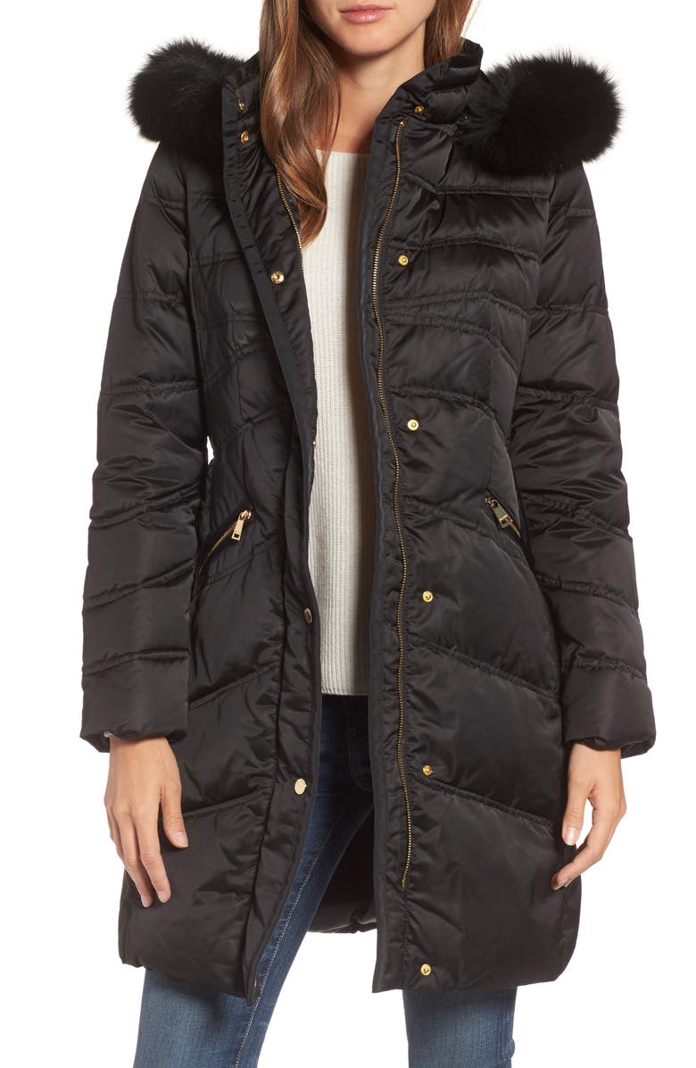 1 Madison Insulated Parka with Genuine Fox Fur Trim, Main, color,