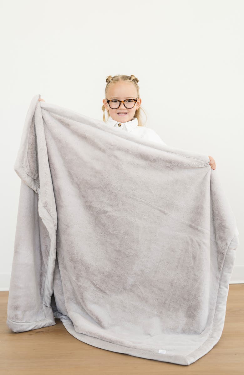 SARANONI Faux Fur Toddler Blanket, Alternate, color, Feather