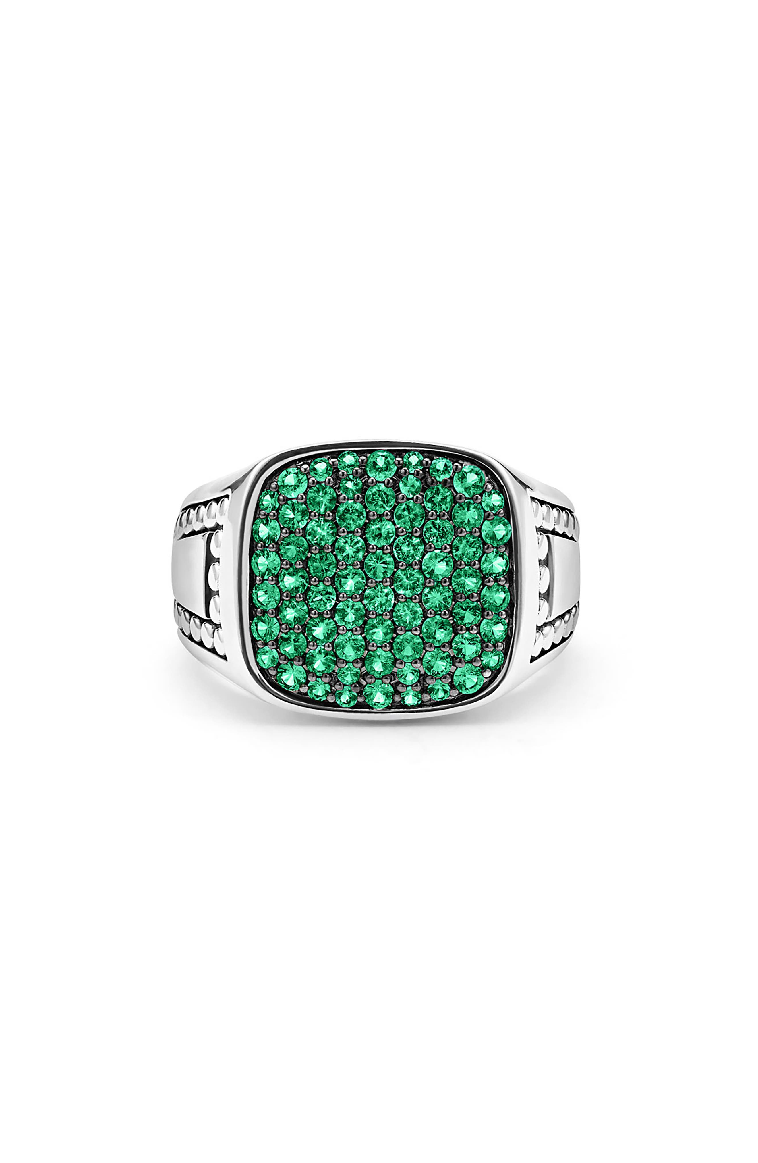 selected SILVER/ EMERALD