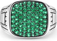 LAGOS Anthem Pavé Diamond Signet Ring
