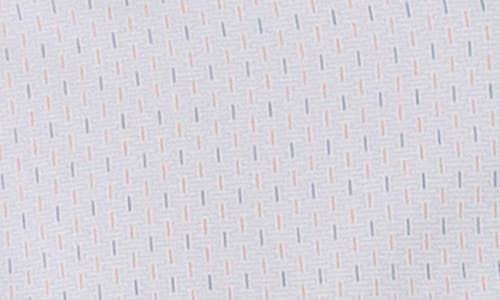 7 Diamonds Camilo Geometric Print Performance Button-up Shirt In White