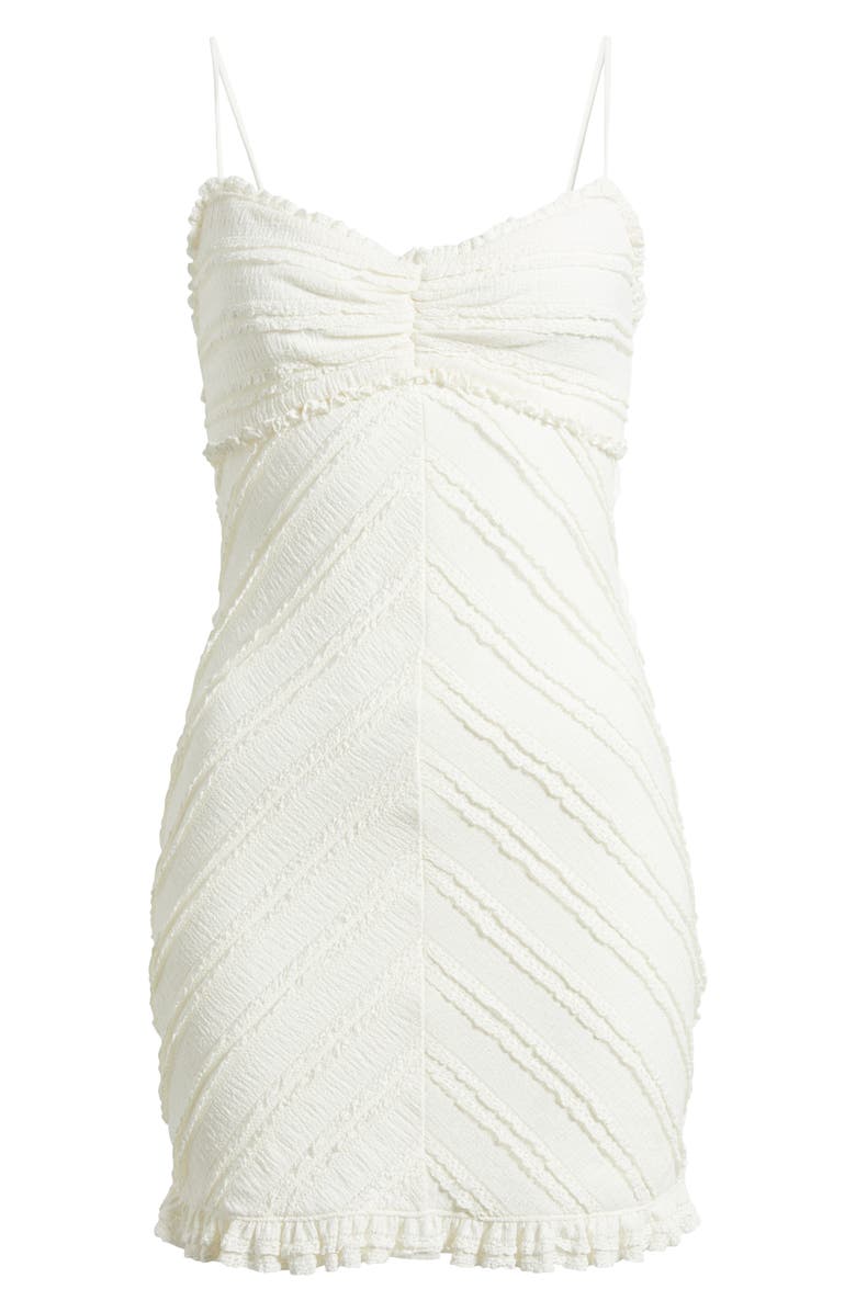 LoveShackFancy Taryn Chevron Texture Dress, Alternate, color,