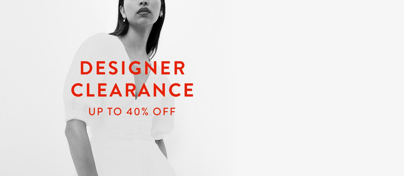 Up to 40% off designer sale.