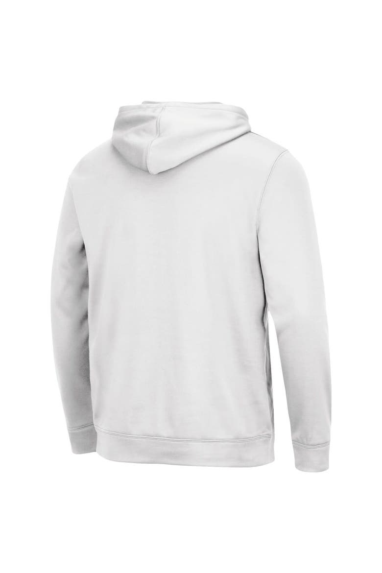 Men's Colosseum White Clemson Tigers Lantern Pullover Hoodie, Alternate, color, White
