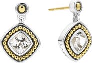 LAGOS Caviar Color White Topaz Drop Earrings