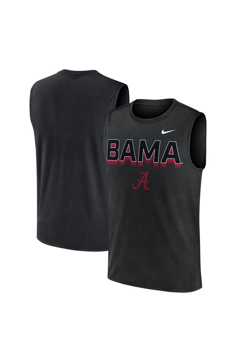Nike Men's Nike Black Alabama Crimson Tide Primetime Tricode Legend Performance Tank Top, Main, color, Black