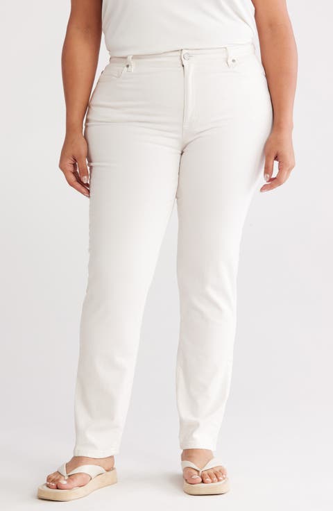 High Waist Slim Fit Jeans (Plus)