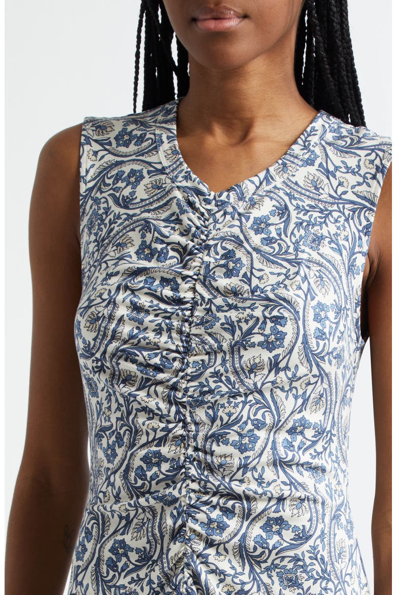 Gale Floral Paisley Dress, Alternate, color, DOVE MULTI