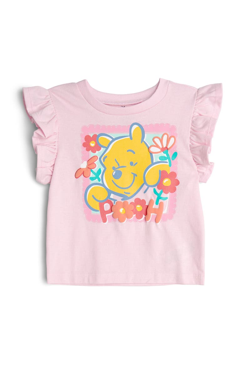 Winnie the Pooh 2-Piece Short Sleeve Tee and Gauze Shorts Set, Alternate, color, Pink Multi Pooh
