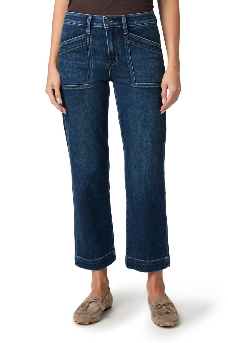 Quincy High Waist Ankle Straight Leg Jeans, Main, color, SCUSA