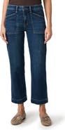 PAIGE Quincy High Waist Ankle Straight Leg Jeans