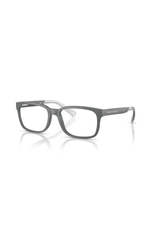 Armani Exchange 54mm Square Optical Glasses In Gray