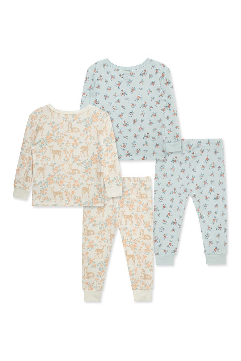 Kids' 4-Piece Pajamas, Alternate, color, PINK MULTI