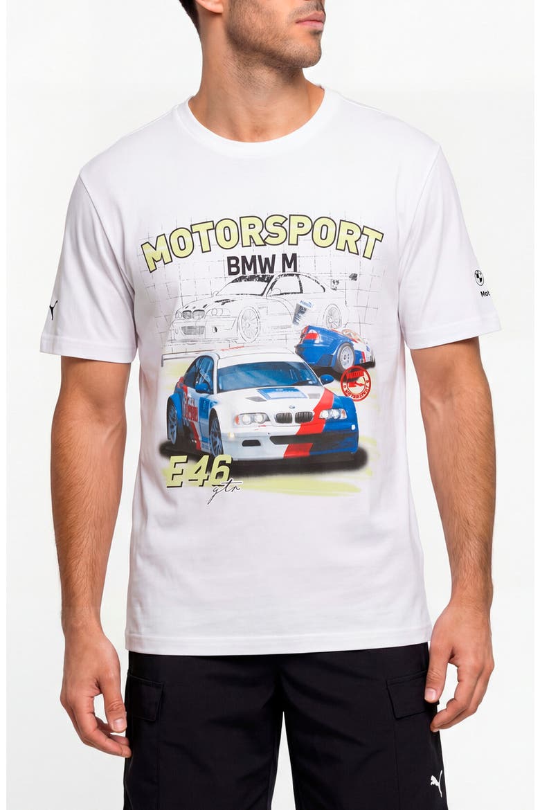 BMW M Motorsport Cotton Graphic T-Shirt, Main, color, SILVER MIST