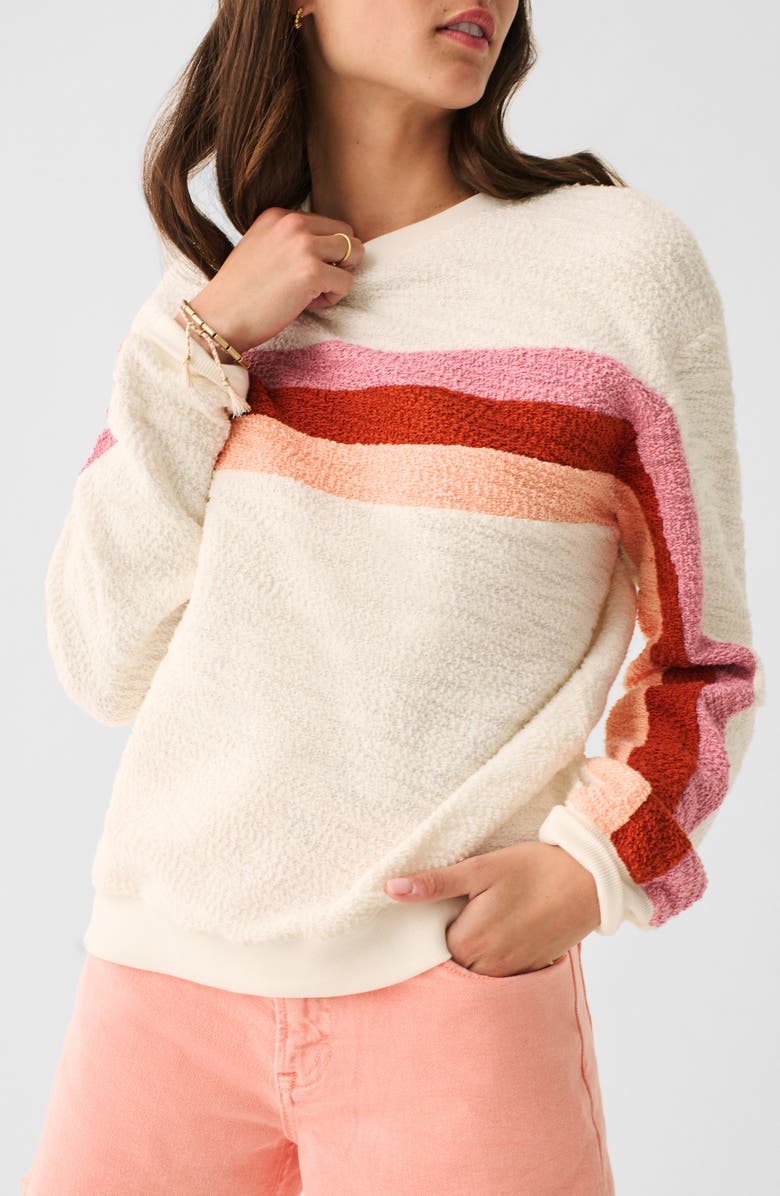 Faherty Vista Stripe Pullover, Main, color, 