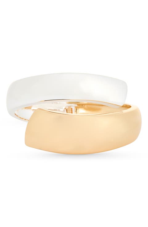 Bypass Hinge Bracelet