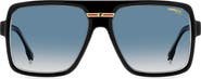 Carrera Eyewear Victory 59mm Gradient Rectangular Flat Top Sunglasses