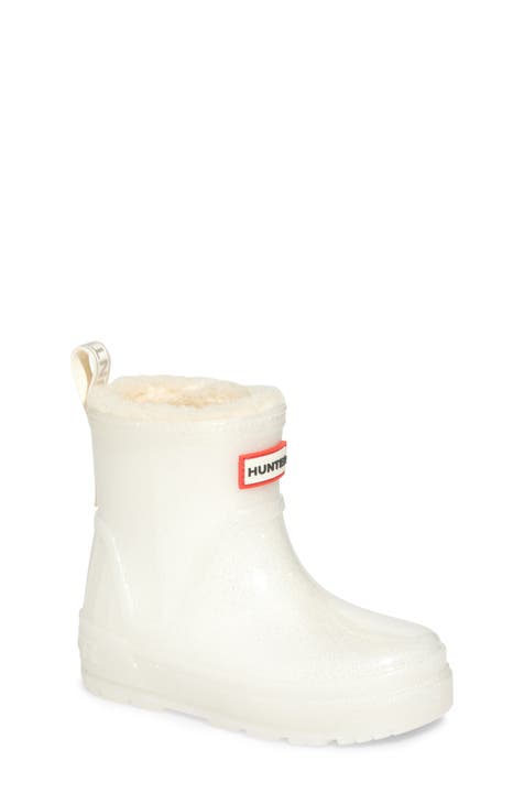 Fashion short white hunter rain boots