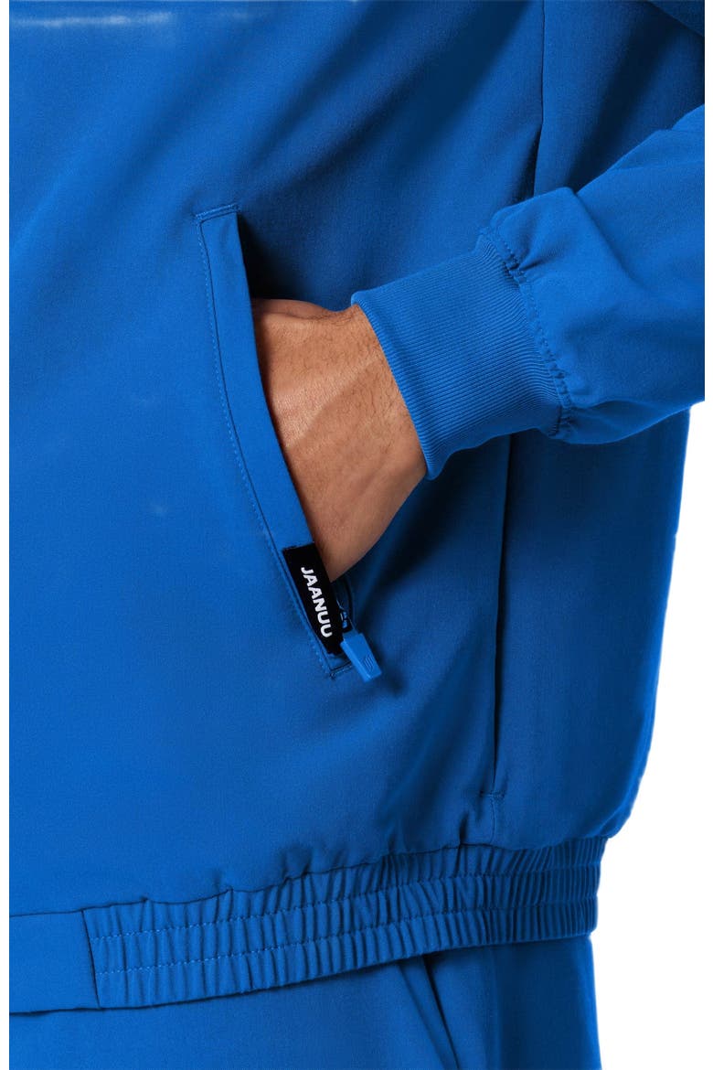 Wolfe Men's 6-Pocket Classic Scrub Jacket, Alternate, color, Royal Blue