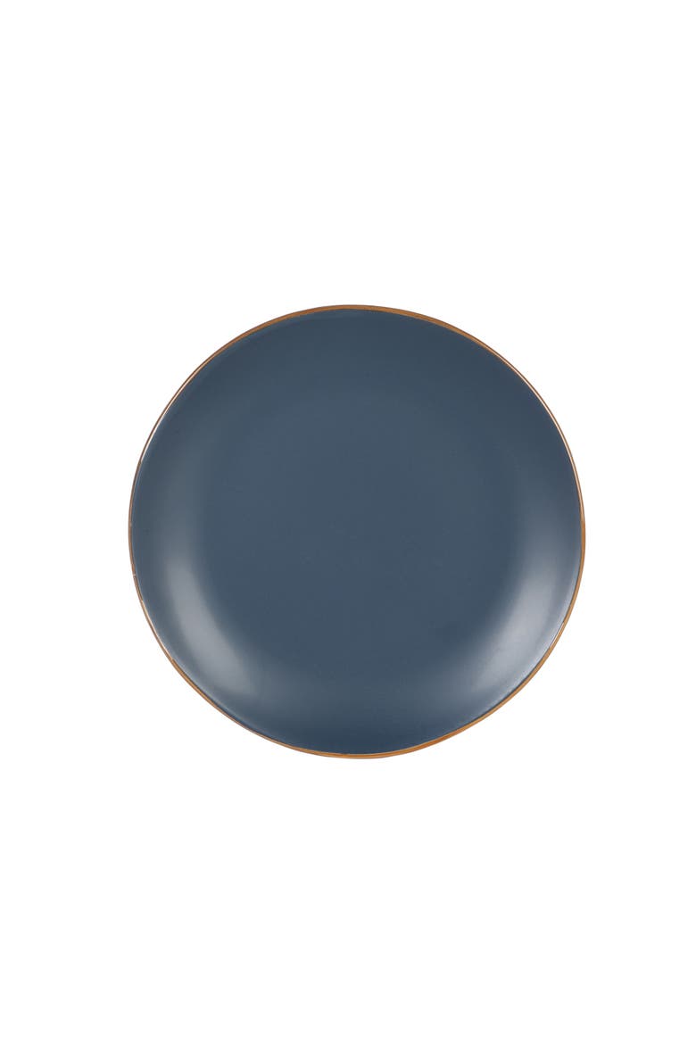 Hazeltine 16-Piece Reactive Glaze Stoneware Dinnerware Set, Alternate, color, Navy