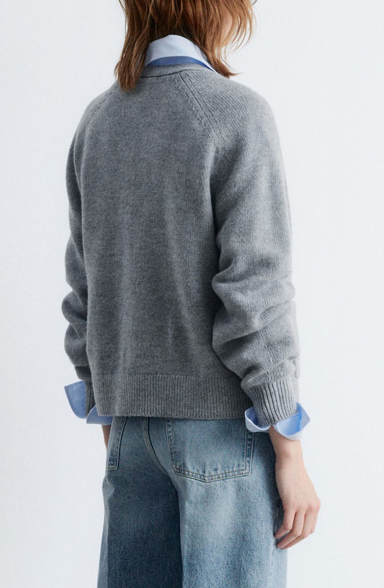 & Other Stories Patch Pocket Wool & Cotton Cardigan, Alternate, color, Grey Medium Dusty