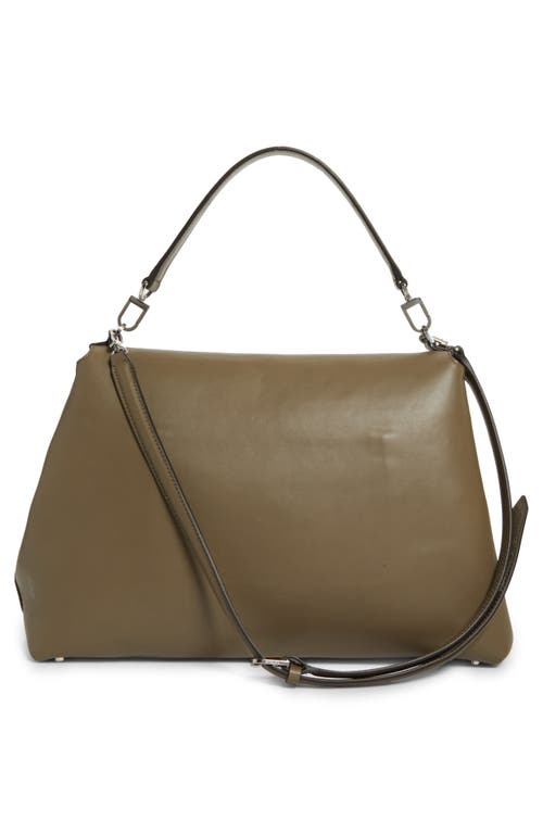 Totême Toteme T-lock Leather Shoulder Bag In Brown