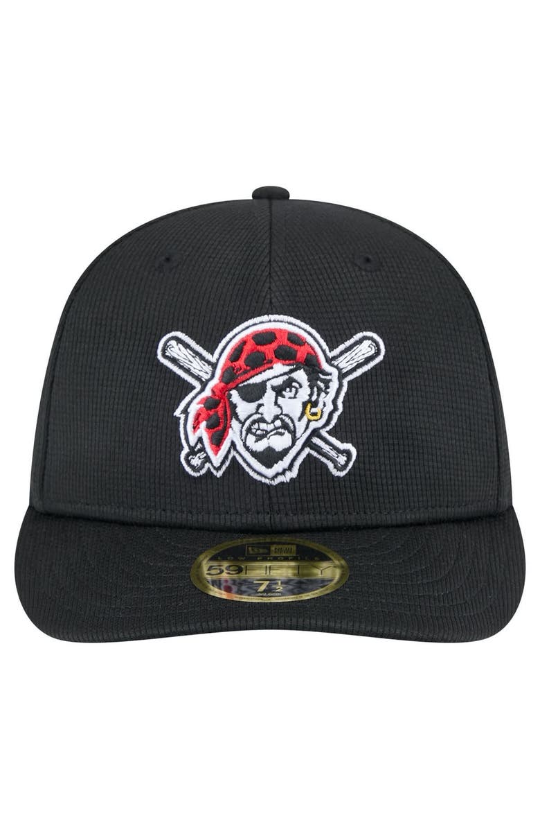 New Era Men's New Era  Black Pittsburgh Pirates 2025 Spring Training Low Profile 59FIFTY Fitted Hat, Alternate, color, 