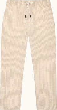 Orlebar Brown Sonoran Seersucker Relaxed Fit Seersucker Stripe Trousers